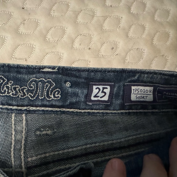 Two pairs of Miss Me Jean shorts, size 25. - Picture 2 of 4